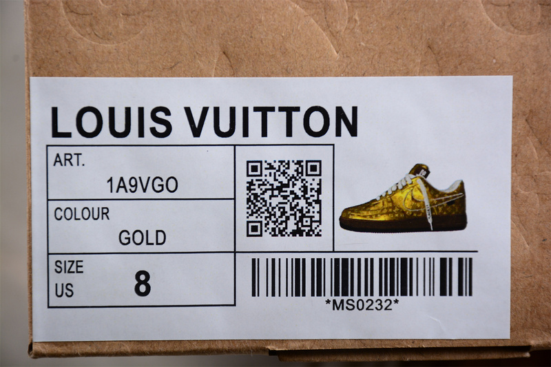 L*V X Air Force 1 Low 07 Gold/Black/White 17