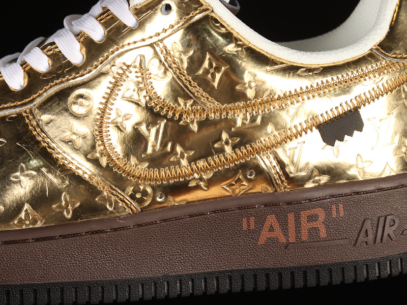 L*V X Air Force 1 Low 07 Gold/Gold/White 27