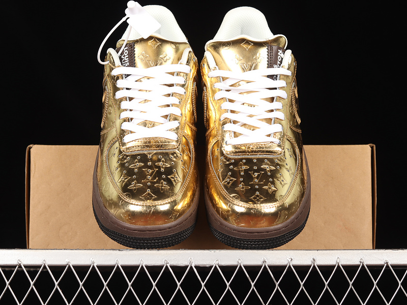 L*V X Air Force 1 Low 07 Gold/Gold/White 31