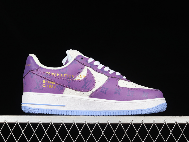 L*V X Air Force 1 Low 07 Purple/White/Blue 7