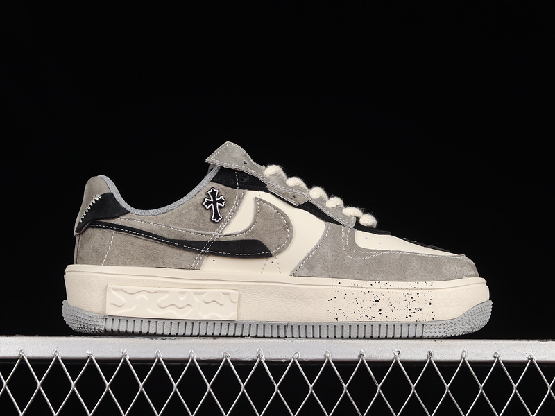 Chrome Hearts X Air Force 1 Low 07 Grey/Beige/Black 23