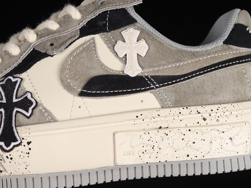 Chrome Hearts X Air Force 1 Low 07 Grey/Beige/Black 29