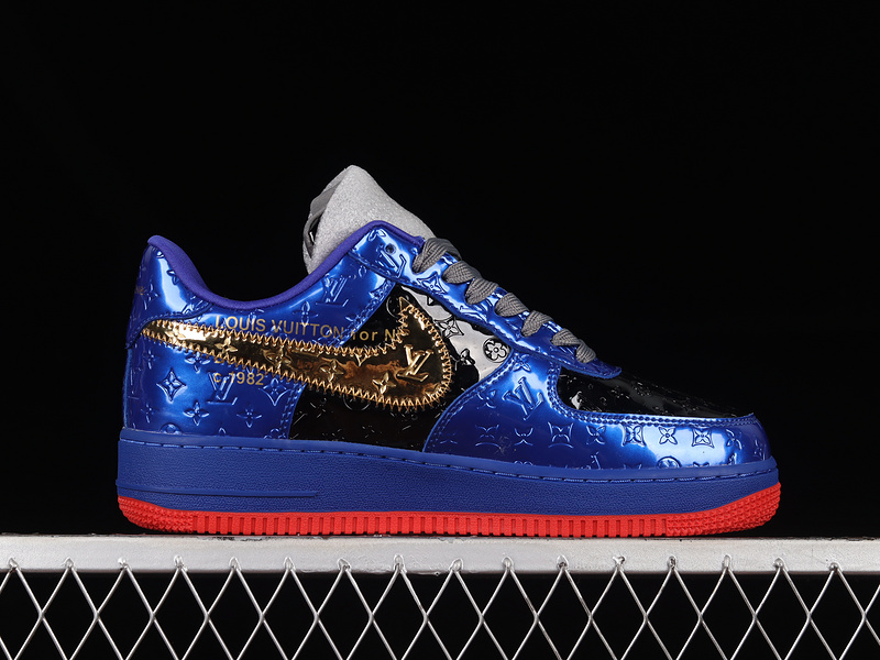 Air Force 1 Low 07 X L*V Dark Blue/Black/Gold-Red 5