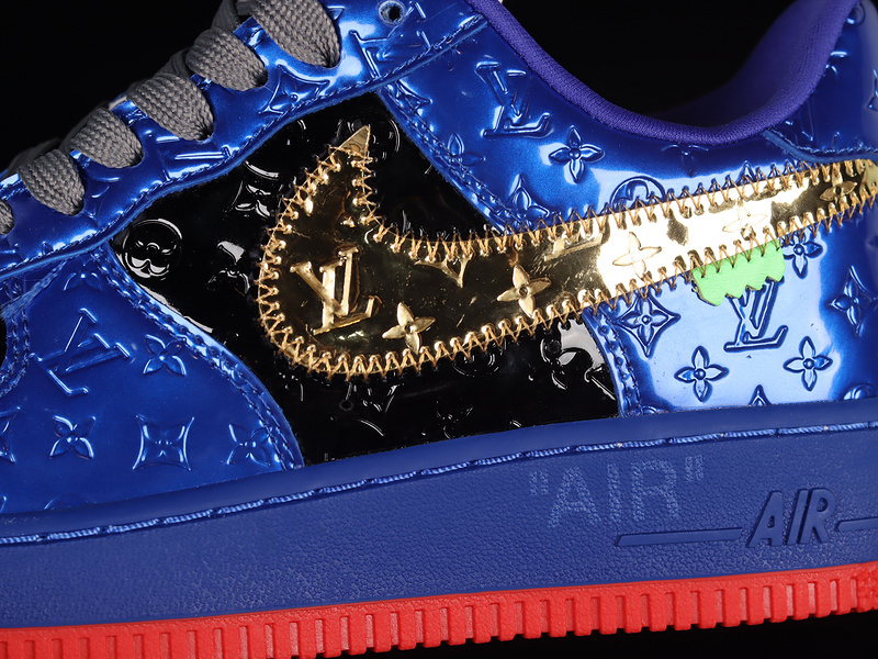 Air Force 1 Low 07 X L*V Dark Blue/Black/Gold-Red 29