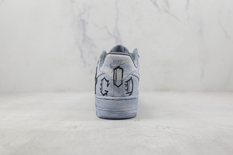 Air Force 1 Low X Chrome Hearts Grey/Black/Blue 15