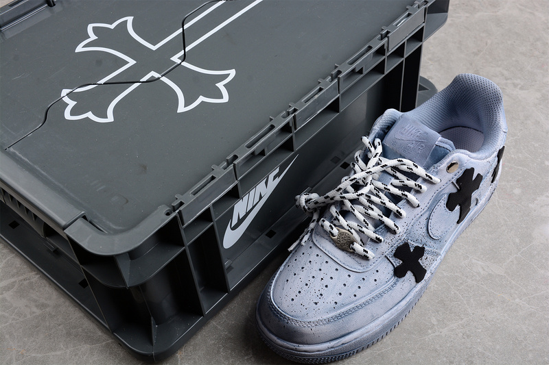 Chrome Hearts X Air Force 1 Low Blue/Black/White 15