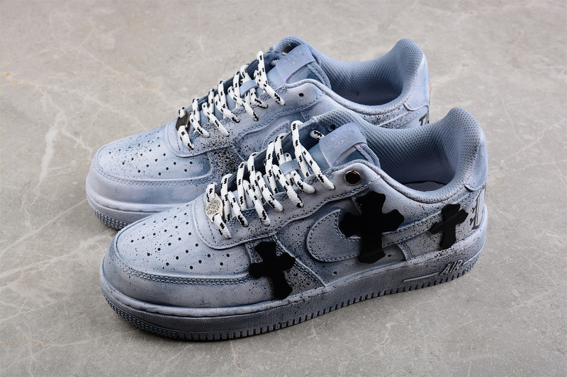 Chrome Hearts X Air Force 1 Low Blue/Black/White 17