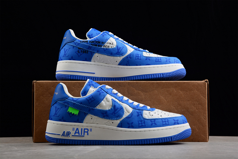 L*V X Air Force 1 Low 07 Blue/Blue/White 3