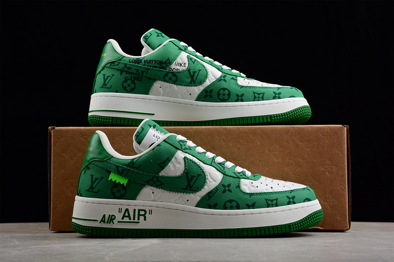 L*V X Air Force 1 Low 07 Green/Green/White 3