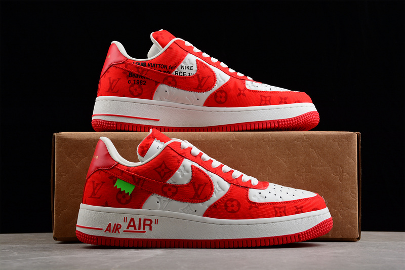 L*V X Air Force 1 Low 07 Red/Red/White 3