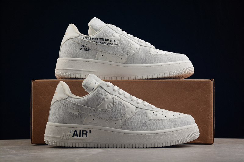 L*V X Air Force 1 Low 07 White/White/White 3