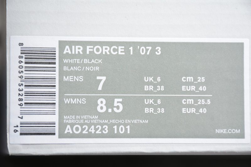 Air Force 1 Low White/Black 13