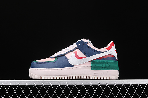 Air Force 1 Shadow Mystic Navy/White-Echo Pink-Gym Red 17