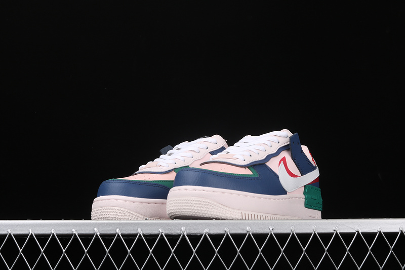 Air Force 1 Shadow Mystic Navy/White-Echo Pink-Gym Red 23