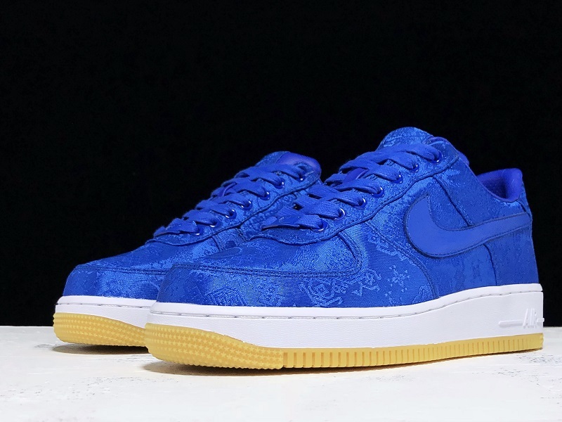 Cy Blue Silk Clot X Air Force 1 Low University Blue/White-Gum 9