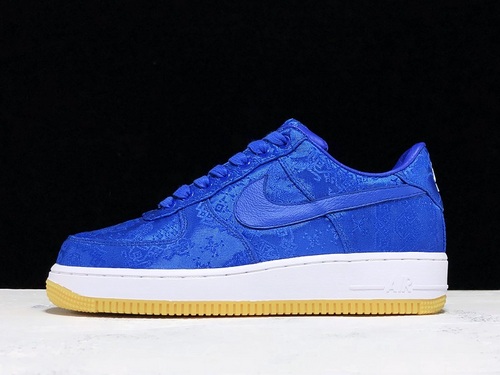 Cy Blue Silk Clot X Air Force 1 Low University Blue/White-Gum 11