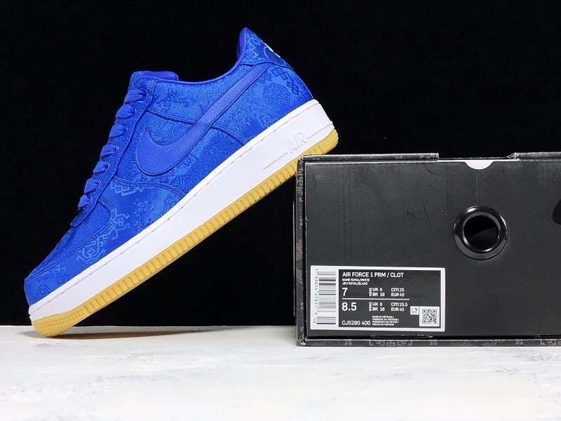 Cy Blue Silk Clot X Air Force 1 Low University Blue/White-Gum 17