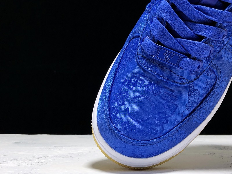 Cy Blue Silk Clot X Air Force 1 Low University Blue/White-Gum 25