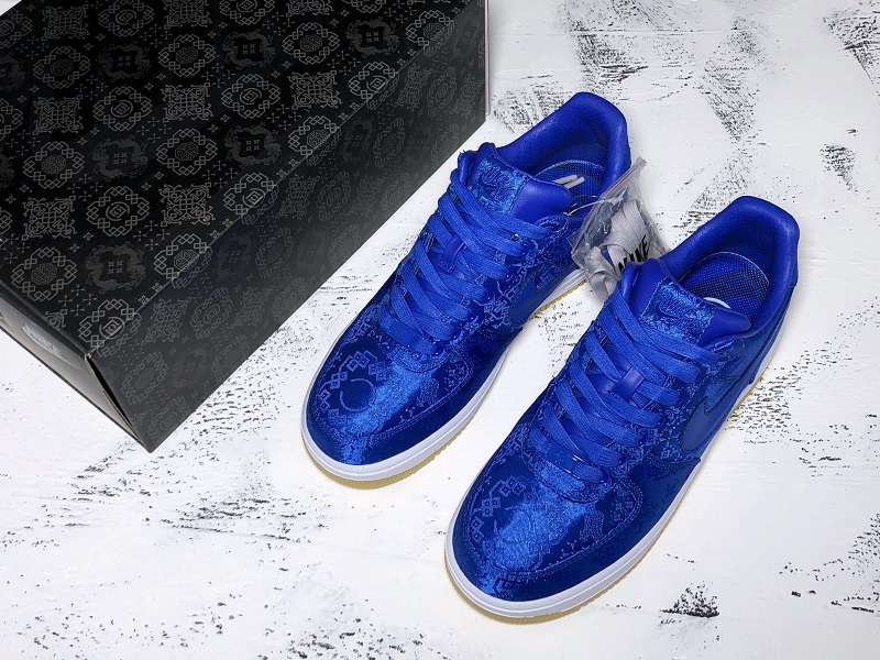 Cy Blue Silk Clot X Air Force 1 Low University Blue/White-Gum 29