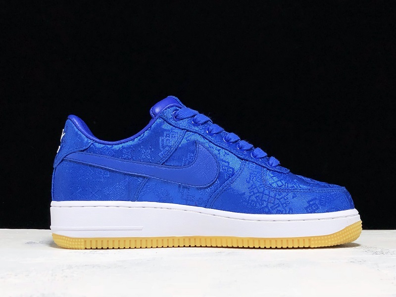 Cy Blue Silk Clot X Air Force 1 Low University Blue/White-Gum 37