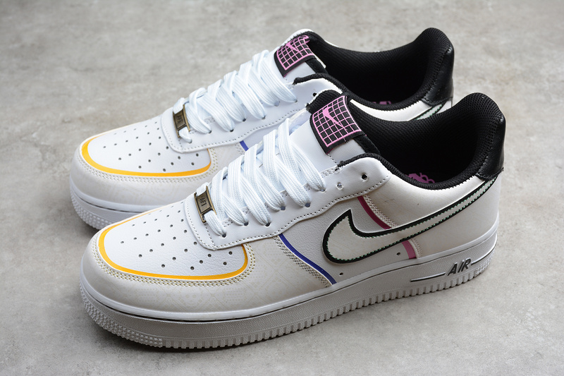 Air Force 1 Low Day Of The Dead White/Black-Multi-Color 11