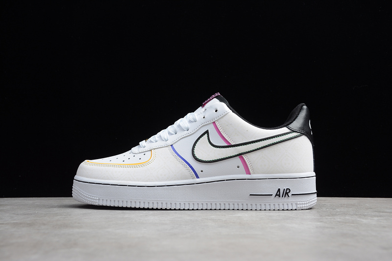 Air Force 1 Low Day Of The Dead White/Black-Multi-Color 17