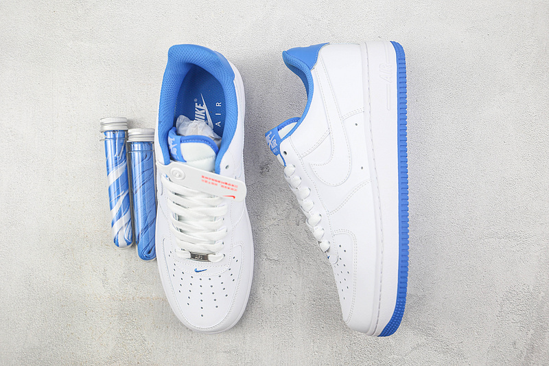 Air Force 1 Low White/White/University Blue 3