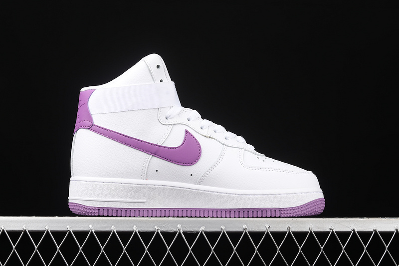 Air Force 1 High White/Dark Orchid/White 7