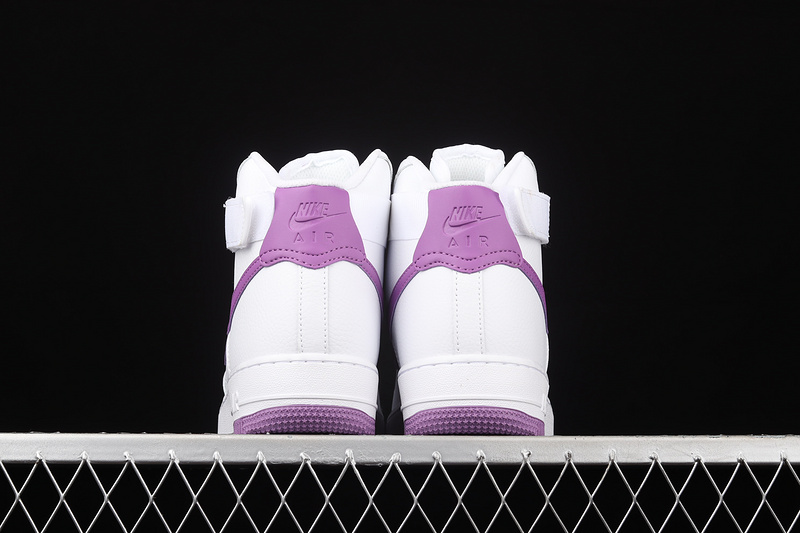 Air Force 1 High White/Dark Orchid/White 15