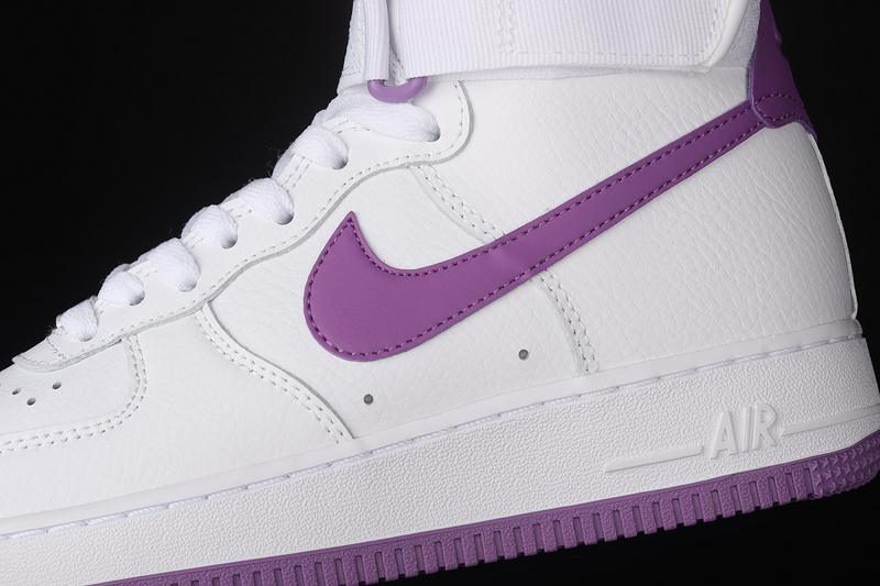 Air Force 1 High White/Dark Orchid/White 19