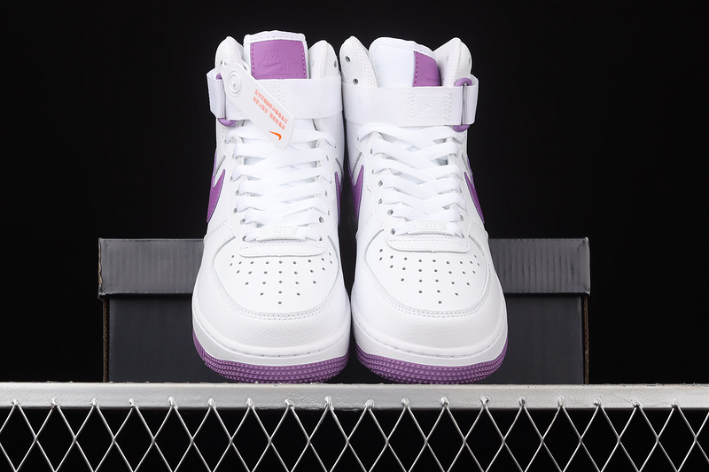 Air Force 1 High White/Dark Orchid/White 29