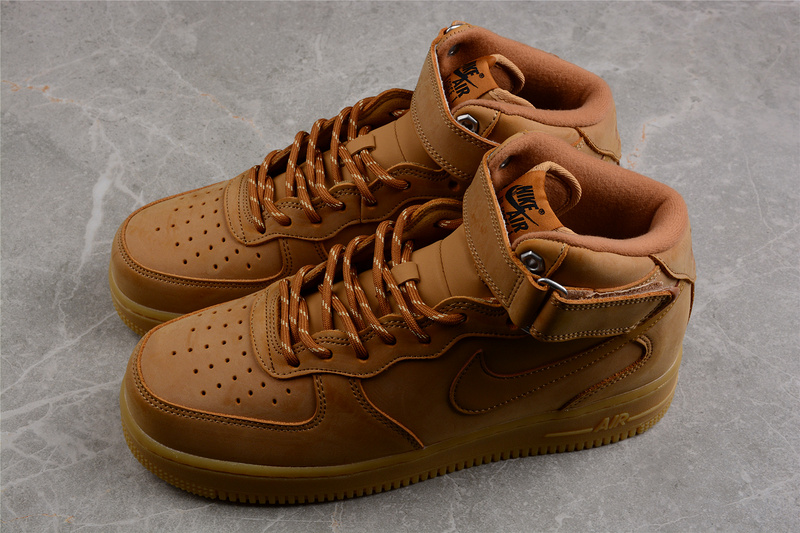 Air Force 1 High 2019 Flax/Wheat/Gum Light Brown/Black 3