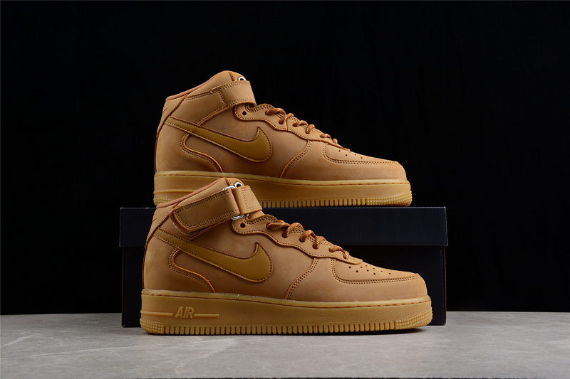 Air Force 1 High 2019 Flax/Wheat/Gum Light Brown/Black 11