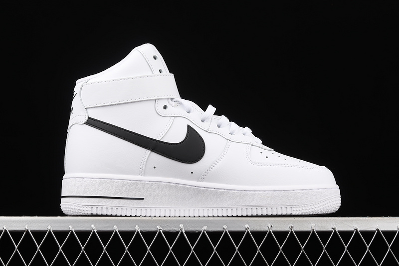 Air Force 1 High White/White/Black 19