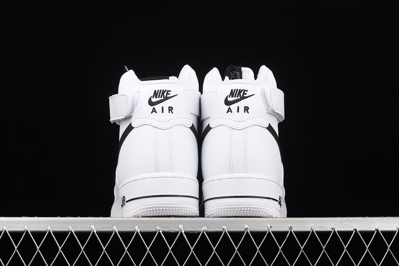 Air Force 1 High White/White/Black 23