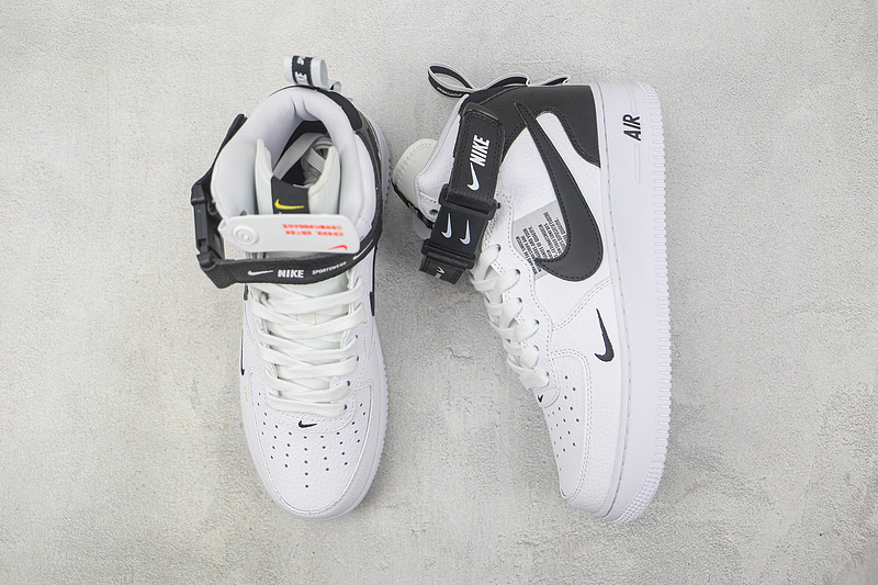 Air Force 1 Mid 07 Lv8 White/Black-Tour Yellow 5