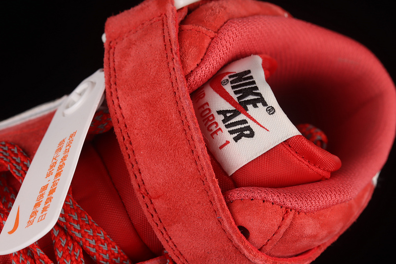 Air Force 1 Mid 07 Red/Red/White 19