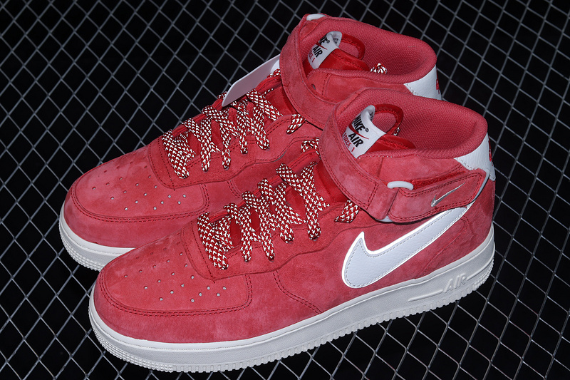 Air Force 1 Mid 07 Red/Red/White 21