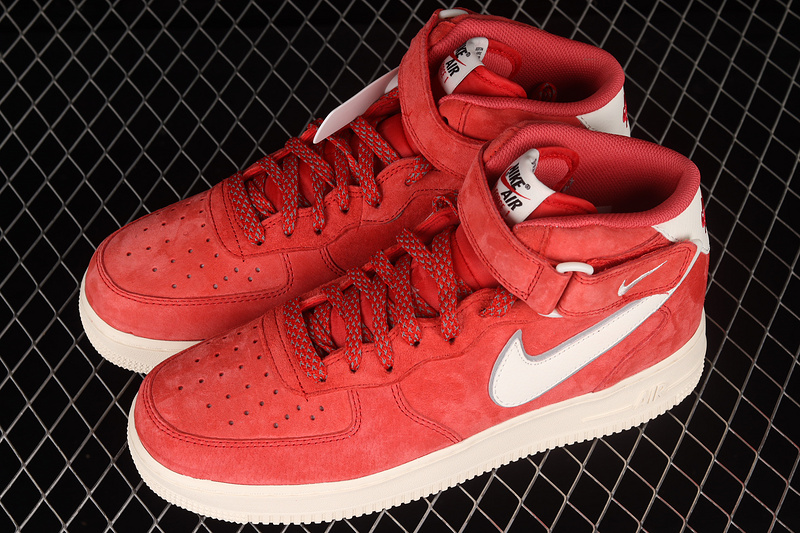 Air Force 1 Mid 07 Red/Red/White 25