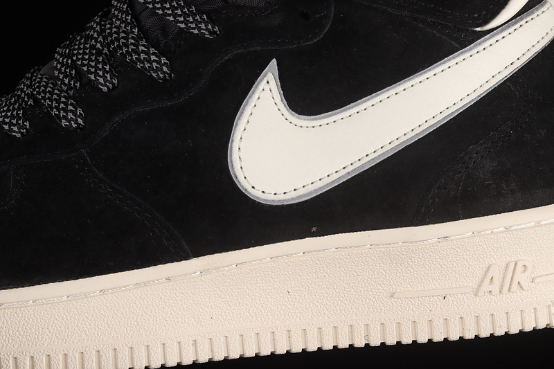 Nike Air Force 1 '07 Mid Black/Black/White 3