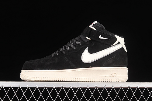 Nike Air Force 1 '07 Mid Black/Black/White 13