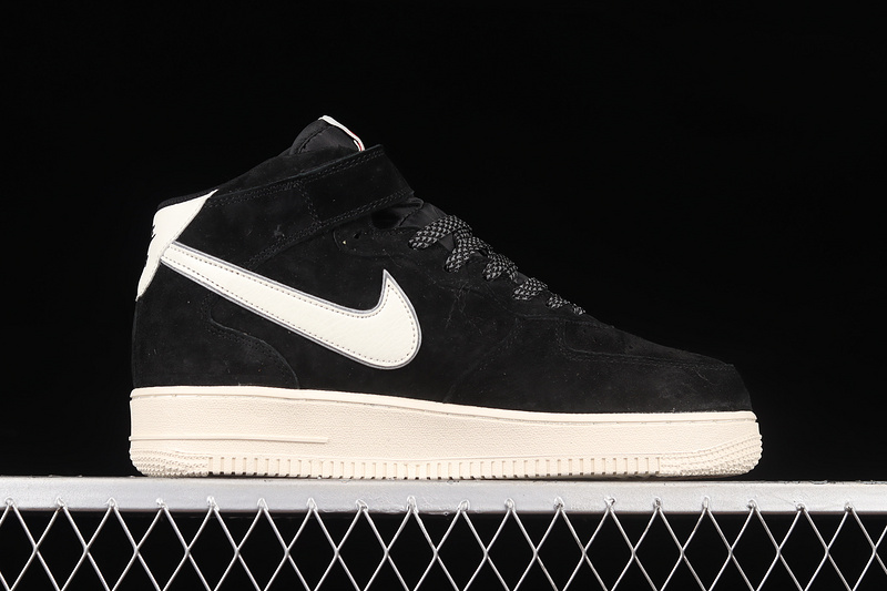 Nike Air Force 1 '07 Mid Black/Black/White 25