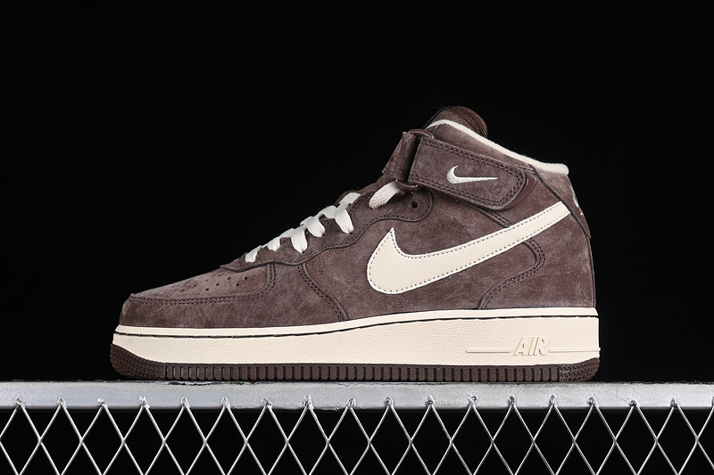 Nike Air Force 1 '07 Mid Qs Chocolate/Cream 19