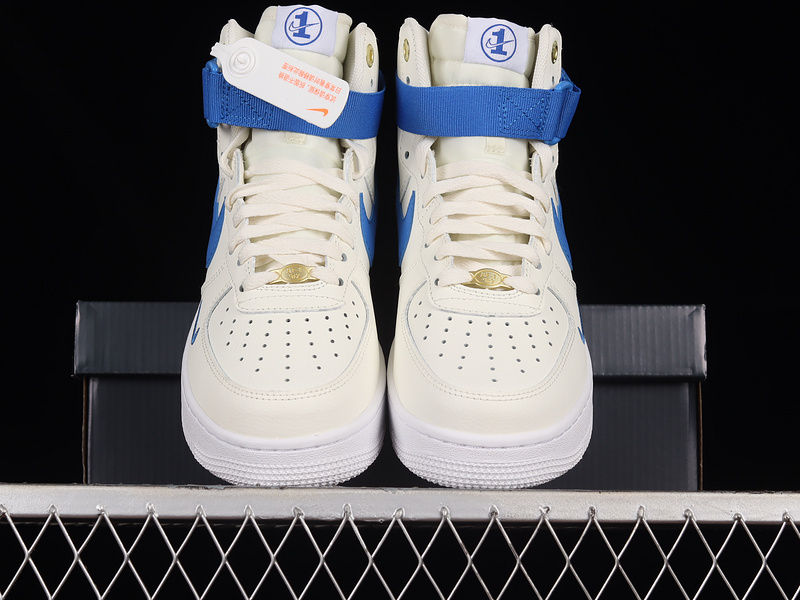 Air Force 1 High Se 40Th Anniversary Sail/White/Metallic Gold/Blue Jay 5