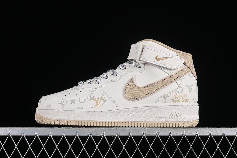 Nike Air Force 1 '07 Mid L*V White/Grey/Yellow 31