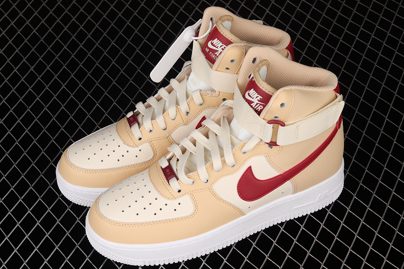 Air Force 1 High Mars Yard White Onyx/Noble Red/Pale Ivory/White 5