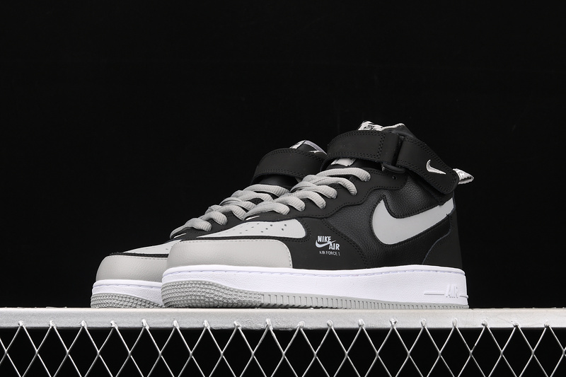 Nike Air Force 1 '07 Mid Shadow Grey White/Grey/Black 7