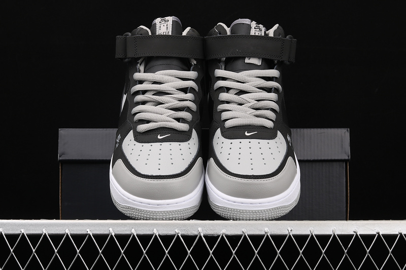 Nike Air Force 1 '07 Mid Shadow Grey White/Grey/Black 9