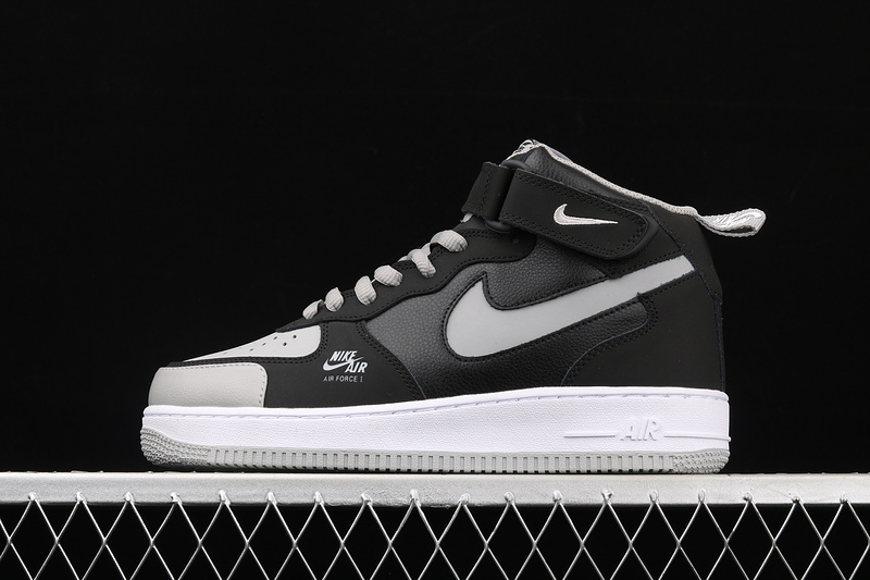 Nike Air Force 1 '07 Mid Shadow Grey White/Grey/Black 27