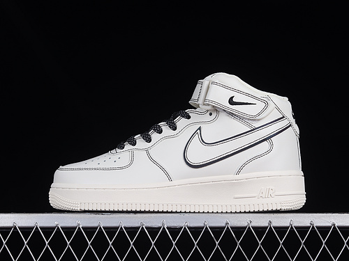 Nike Air Force 1 '07 Mid Grey/White/Black 7